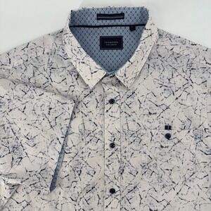 7 Diamonds Men's XL 4-Way Stretch Timeless Melody Woven Short‎ Sleeve Shir